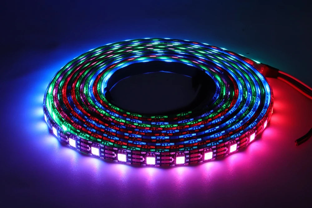 DC5V WS2812B WS2813 Individually Addressable RGBIC Led Strip DC12V WS2811 WS2815 5050 30/60/144Pixels/Leds/m Smart LED Light