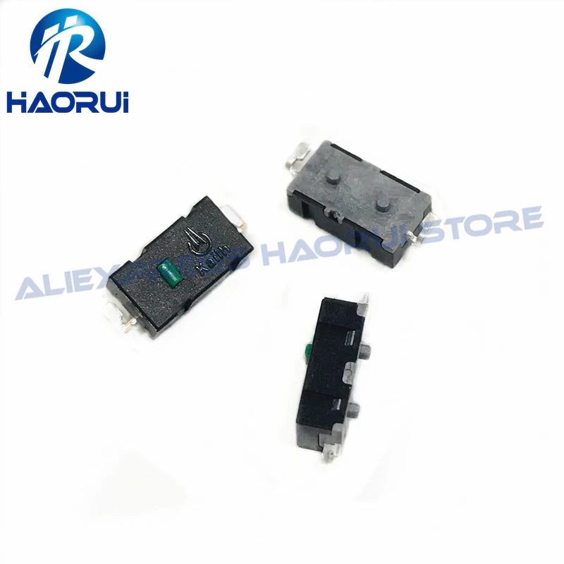 10Pcs New 3.5mm SMD Green dot button 5million click life 65g Micro Switch For Mouse M905 G903 G900 G603 G502 GPW  D2LS Side Keys