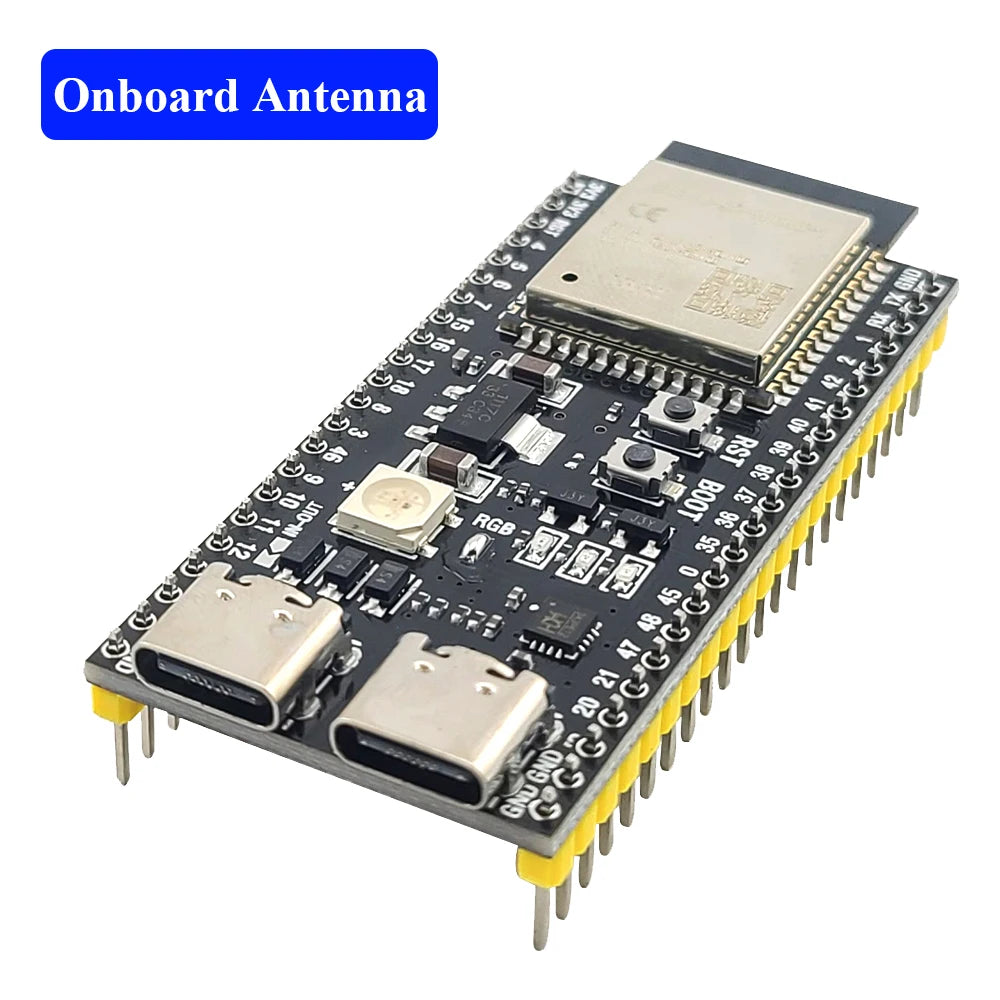 ESP32-S3 Development Board with Expansion Adapter Kit 2.4G Wifi BT Module MCU ESP32-S3WROOM1 N16R8 44Pin Type-C ESP32-S3