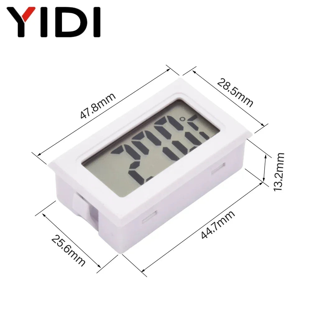 LCD Digital Indoor Outdoor Thermometer Thermo Hygrometer Probe Tester Incubator Aquarium Temperature Humidity Meter Sensor Gauge
