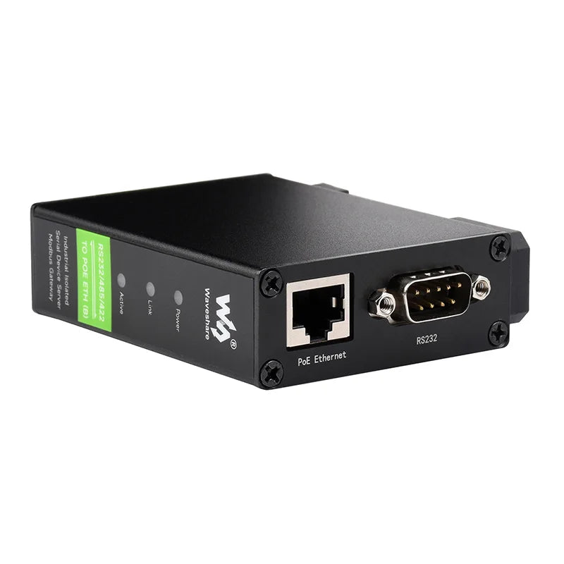 Rail Mount Serial Server Modbus gateway RS232 RS485 RS422 to RJ45 Ethernet Module TCP/IP to serial, POE Optional