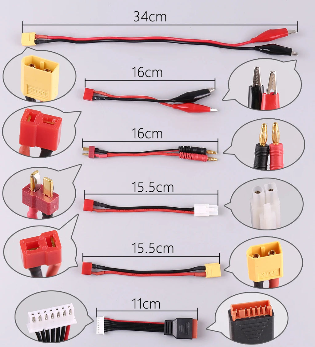 HTRC L6X2Lipo Intelligent Balanced Charger for RC Model Aircraft Dual Channel 2-6S Remote Control LiPo Battery Charger