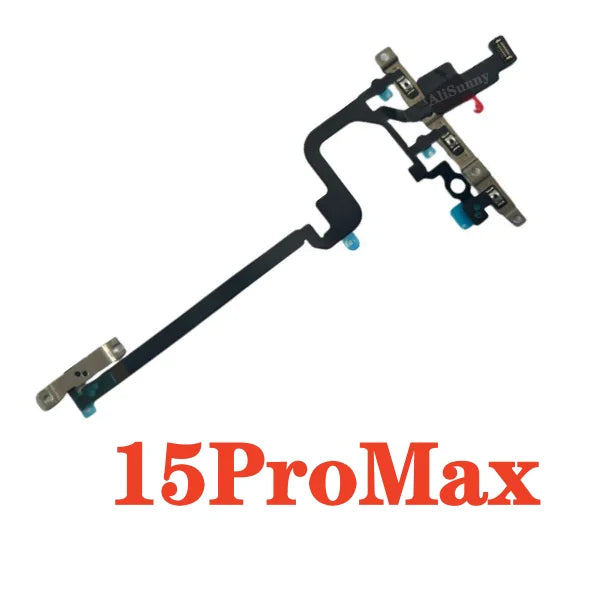 Power Flex Cable for iPhone 14 Plus 15 13 Pro Max 11 12 Volume Flex Ribbon Tape Side Button Distance Ambient Fix Parts