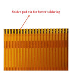 2Pcs 0.85mm/0.9mm/1.25mm Pitch 3/4/6/8/10/12/20/30P Solder Pad Via FPC Cable Pin Gold Plating   Wire Connector Cable Connector