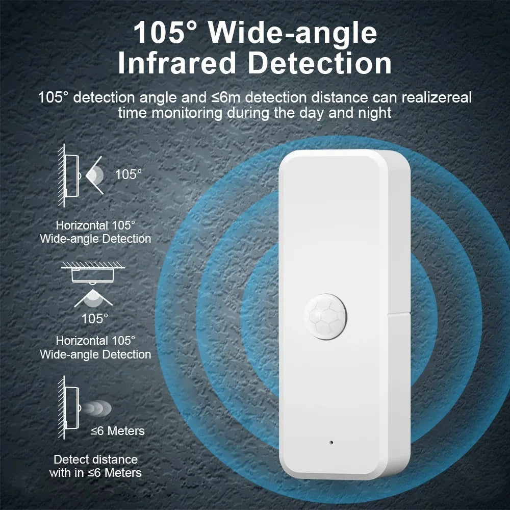 WiFi or Zigbee PIR Motion Sensor Tuya Smart Home Human Body Infrared Detector Security Smart Life Works With Alexa Google Home