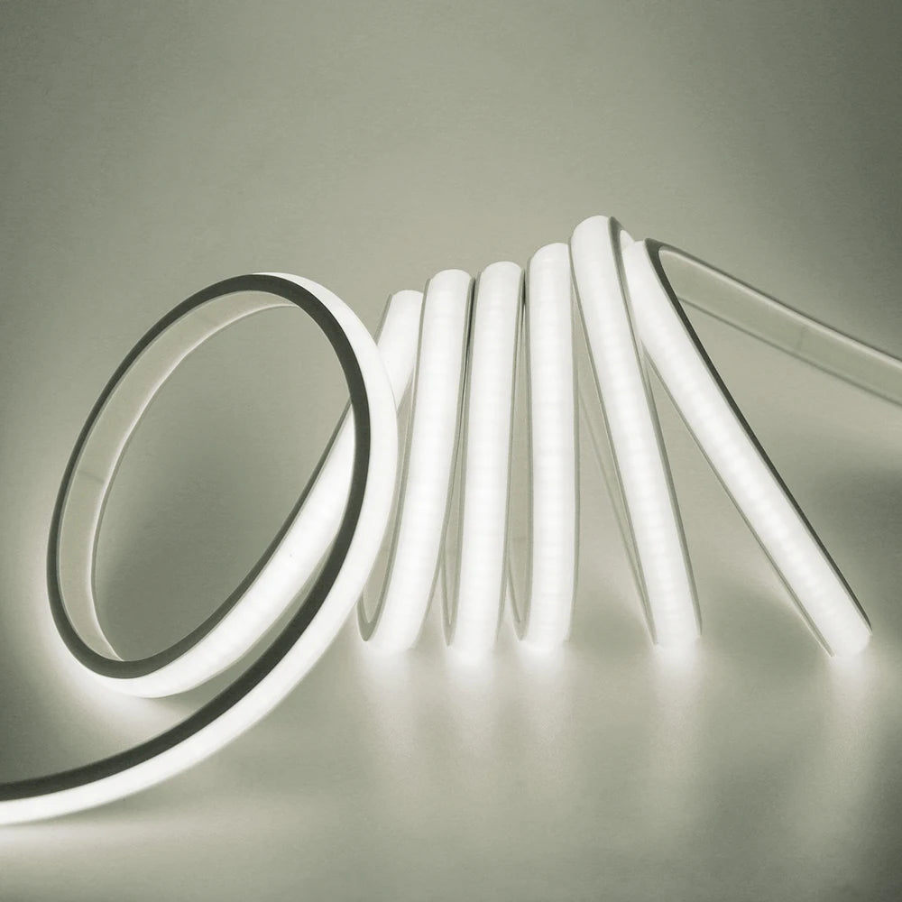12V 24V COB LED Neon Strip Light Waterproof Ribbon Tape 2Pin Wire Warm Natural White 320LEDs/M Flexible Home Decor 0.5m 1m 2m 5m