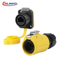 CNLINKO LP20 PBT Plastic IP68 Waterproof RJ45 Cable Signal Connector CAT6 Panel Mount Socket Plug Network Ethernet Interface
