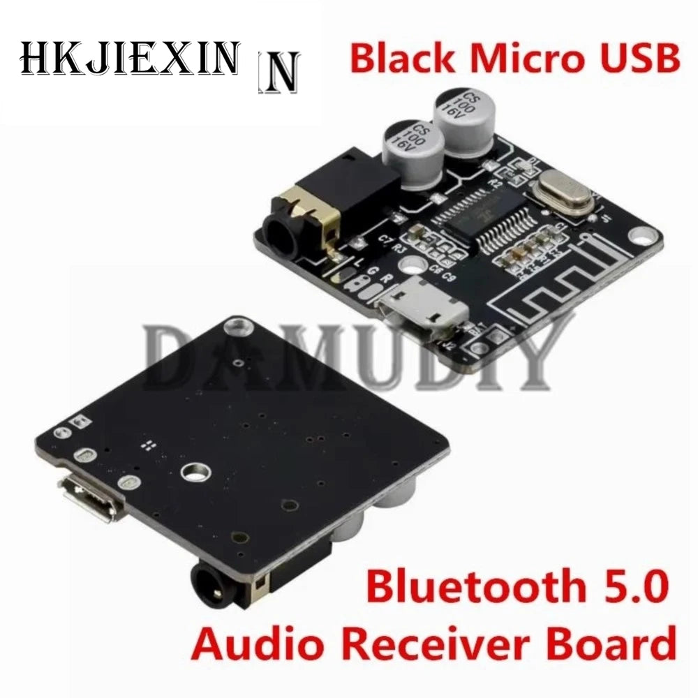 JX 10Pcs Bluetooth Audio Receiver Board Bluetooth 5.0 MP3 Lossless Decoder Wireless Stereo Music Module 3.7-5V XY-BT-Mini TYPE-C