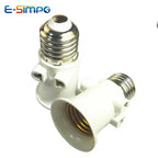 2pc E26 E27 Screw B22 Bayonet Rated 220V6A  Lamp Holder Light Base Socket to US EU AC Power Cord Outlets Plug Adapter Converter
