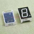 100pcs 10 Pins 8011BY 8011AY 0.8 Inch 1 Bit Digit 7 Segment Yellow LED Display Share Common Anode Cathode Digital Display