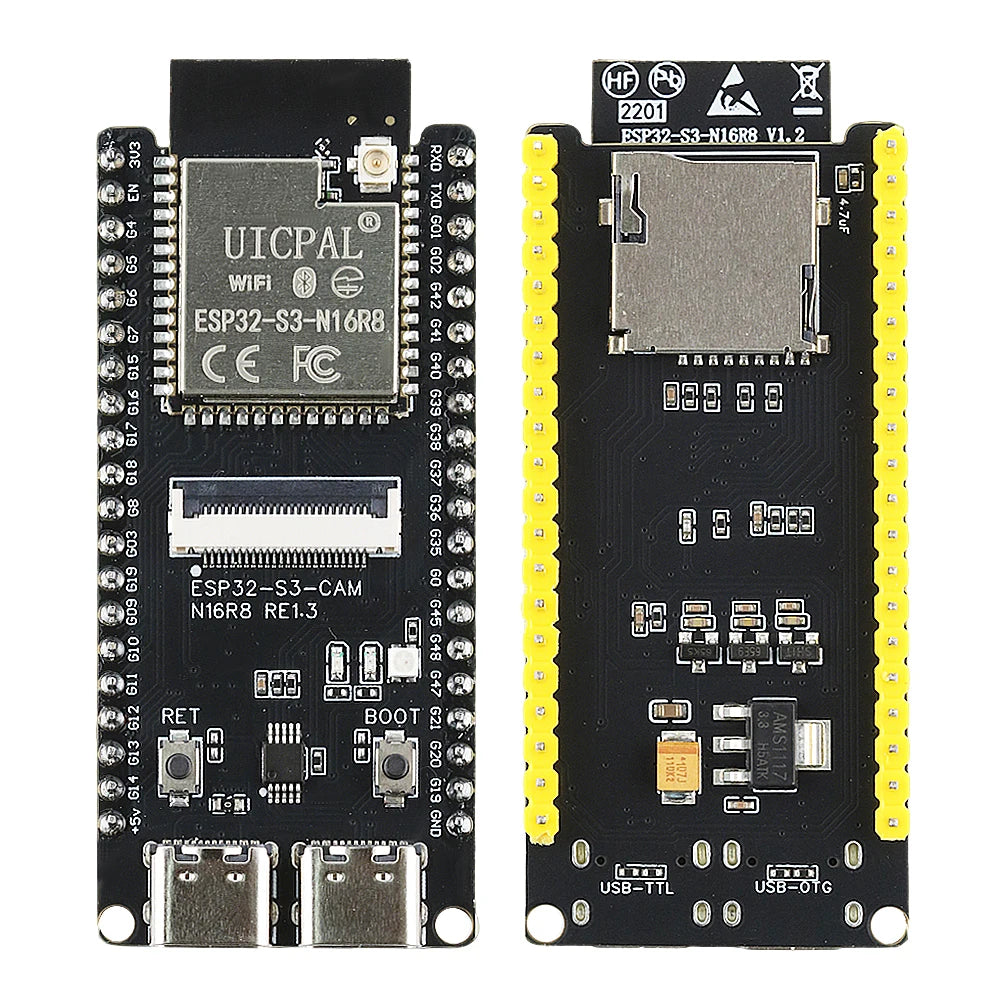ESP32 S3 Development Board with 2.4G Wifi Module for Camera Module OV2640 8MB PSRAM 16MB FLASH ESP32 S3 N16R8 CAM Type-C