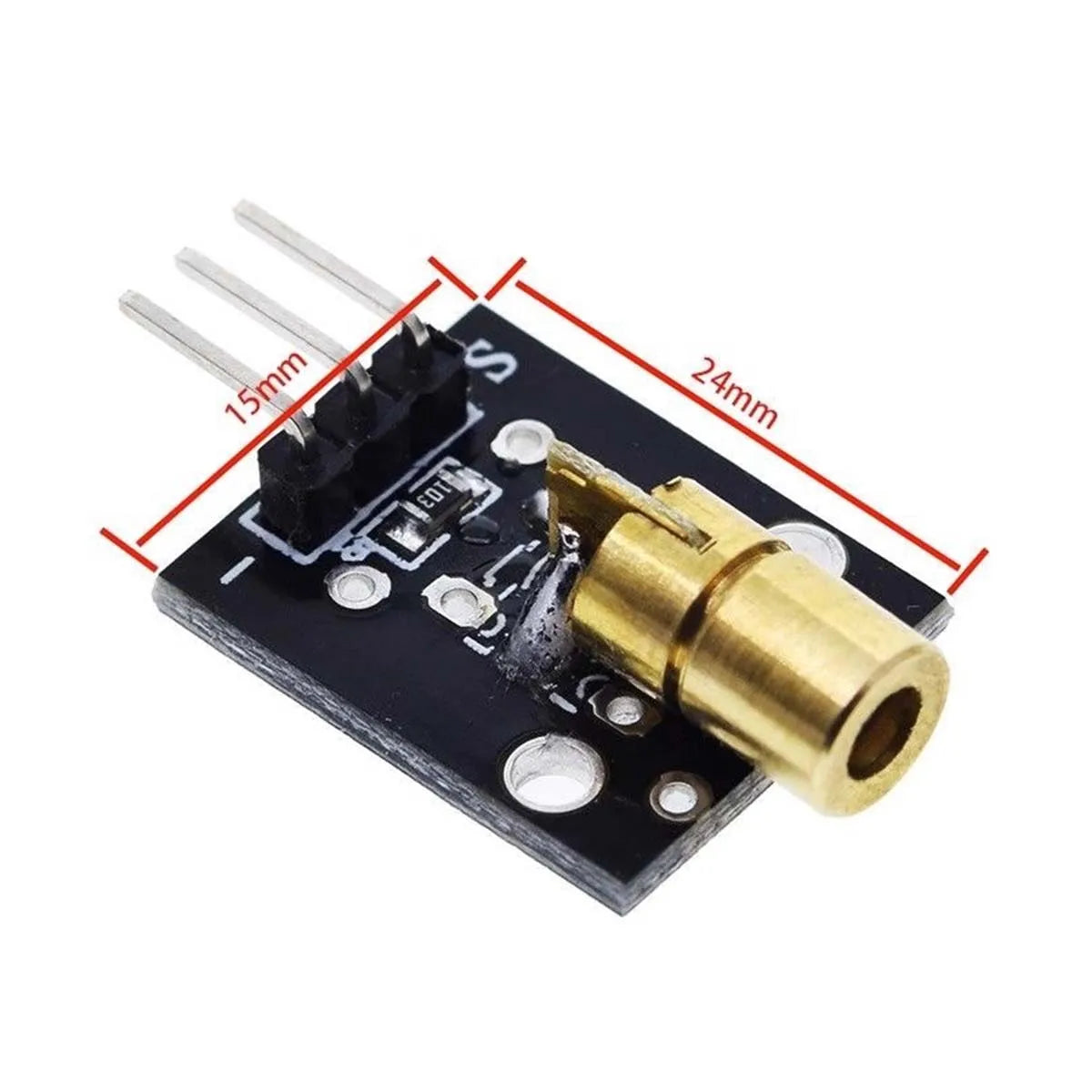 5/10Pcs KY-008 Laser Head Sensor Module 650nm Laser Module 5V Suitable for UNO R3