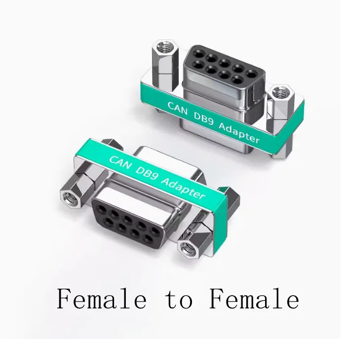 1% Accuracy DB9 Male to Female Conversion Pug CAN Bus Conversion Head Serial Port Built-in 120 ohm CAN Terminal Resistance