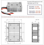 24V to 12V 30A 40A DC Step Down Converter Voltage 24 Volt to 12 Volt 480W 5A-40A Car Buck Regulator Reliable Product CE ROHS