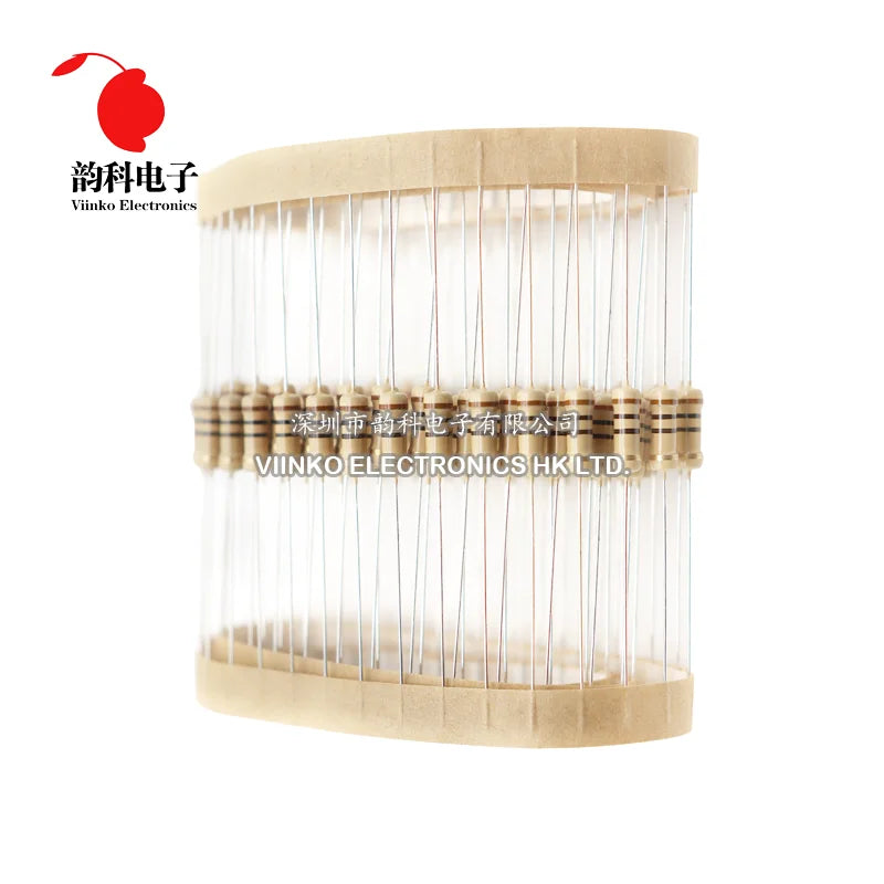 100pcs 1/2W Carbon Film Resistor 0.5W 5% 1R - 10M 0R 10R 100R 220R 330R 1K 2.2K 4.7K 10K 22K 47K 100K 1M 0 10 100 220 330 ohms