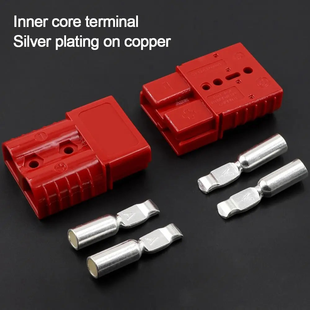 Power Connectors 50 AMP Plug Cable Terminal 600V Grey Red Battery Power Connector Quick Plug Connector For Anderson