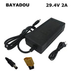 SJT60E 24V Li Ion Charger 7S 24 V Volt 29.4V 2A 24V2A Lithium Lipo 18650 Battery Charger DC XT60 Port