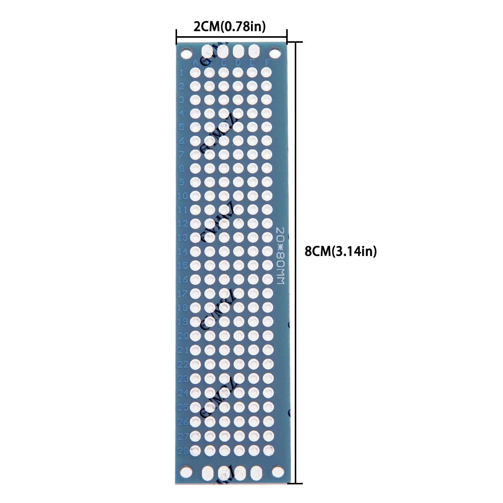 5x7cm/2x8cm/3x7cm/9x15cm/8x12cm Universal Through Hole Perfboard Double Sided PCB Prototype Board  Perfboard for DIY Electronics