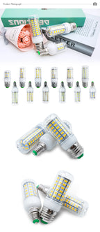 LED Bulb Lamp E27 E14 220V Corn Light Bulbs 24 36 48 56 69 72Leds 5730SMD Lampada Led Diode Lamps Energy Saving Lights for Home
