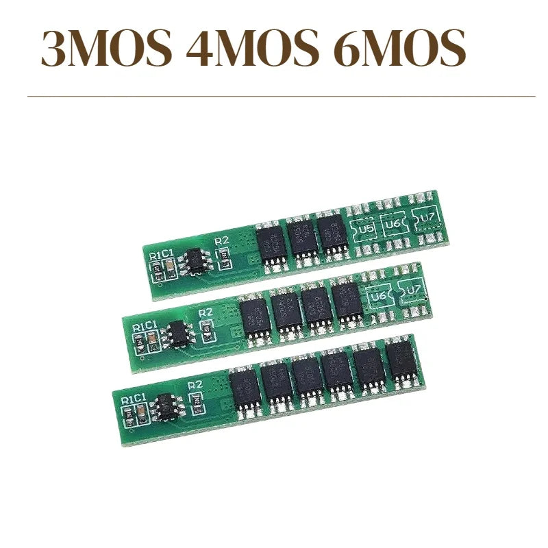 10PCS 1S 7.5A/10A/15A 3.7V Li-ion 3MOS 4MOS 6MOS BMS PCM Battery Protection Board PCM for 18650 Lithium Lion Battery