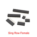 10Pcs 1.27 mm Single Row Male Female Plug Socket Breakaway PCB Board Pin Header Connector 1.27 Strip Pinheader 2P-50 Pin