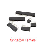 10Pcs 1.27 mm Single Row Male Female Plug Socket Breakaway PCB Board Pin Header Connector 1.27 Strip Pinheader 2P-50 Pin