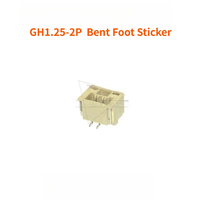 100PCS   GH1.25 Locking Connector with Buckle  2 3 4 5 6 8p Horizontal/vertical Mounting  Rubber Shell  Terminal