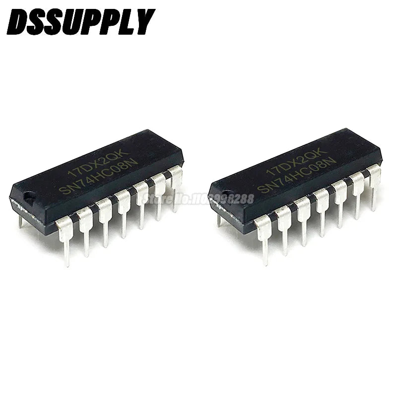 10PCS/LOT SN74HC08N DIP-14 SN74HC08 DIP Logic Gates QUAD 2-INPUT AND GATE IC DIP14 74HC08N 74HC08 7408