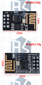 ESP8266 WiFi Wireless Transceiver Module ESP-01/ESP-01S/ESP-07/ESP-07S/ESP-12/ESP-12E/ESP-12F for Arduino DIY Projects