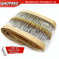 500PCS 1/4W 1R~10M  5% Carbon Film Resistors 10R 47R 100R 220R 1K 10K 4K7 100K 560K 1M 3M3 ohm Color Ring Resistance