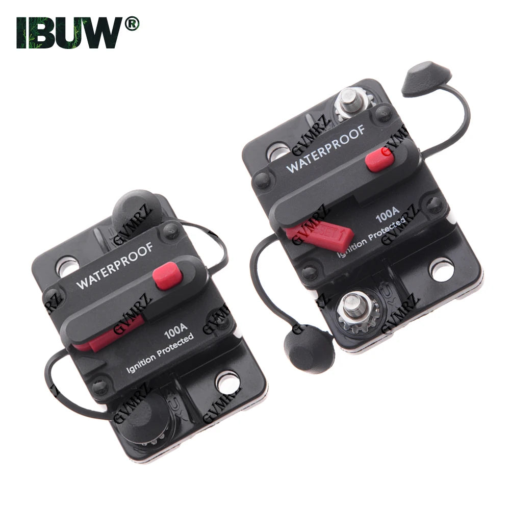 30A 40A 50A 60A 70A 80A 100A Circuit Breaker Fuse Reset 250A 300A 150A 200A 120A AMP Waterproof Boat Car Circuit Breaker