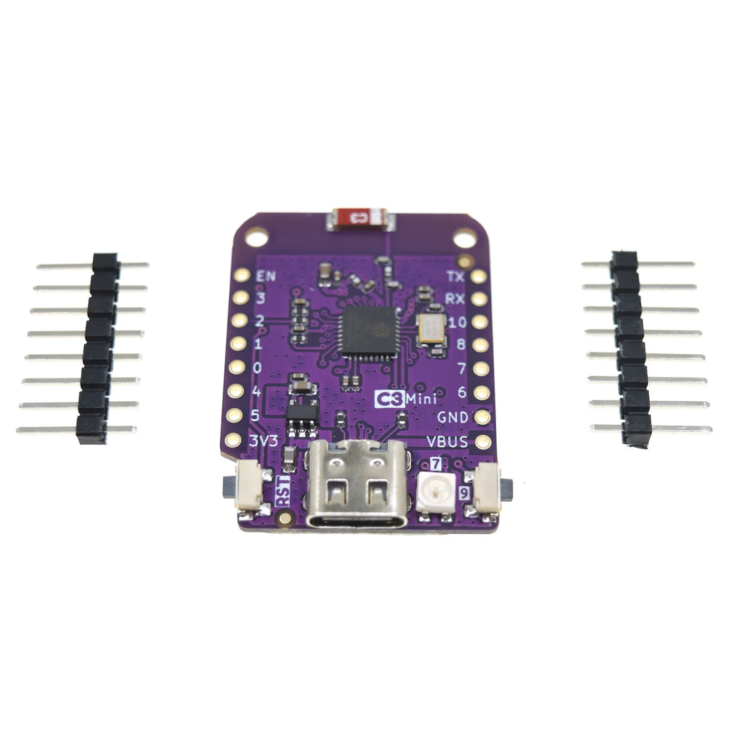 C3 Mini V2.1.0 - LOLIN WIFI Bluetooth LE BLE IOT Board ESP32-C3FH4 ESP32-C3 4MB FLASH MicroPython Arduino Compatible