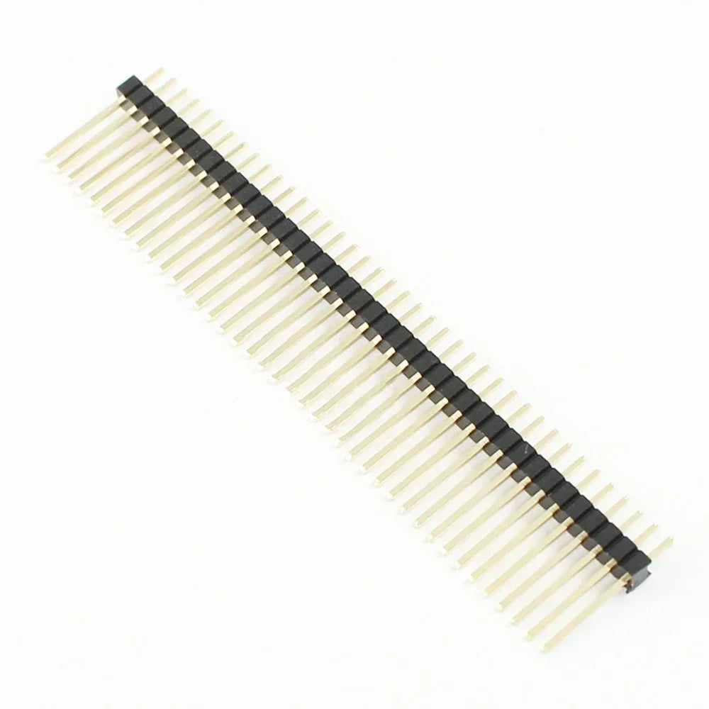 10pcs 1.27mm Long Pin L11/12/14mm 1x40p 1x50p 2x50p 0.05" Straight Single/ Dual Row Gold PCB Male Pin Header Strip Jumper
