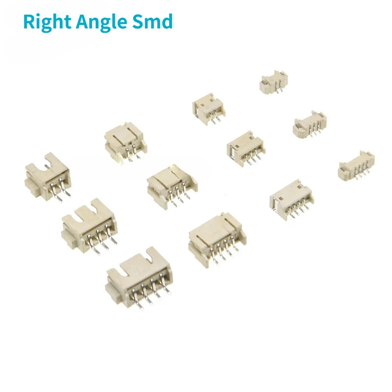 20pcs SH1.0 1.25 ZH1.5 PH2.0 XH2.54 mm Male Pin Header Socket Dip/Right Angle RA SMD SMT 2/3/4/5/6/7/8/9/10/12P Wafer