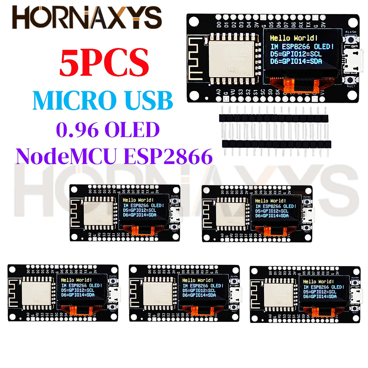 1-10pcs/NodeMCU ESP8266 Development Board With 0.96 Inch OLED Display CH340G ESP-12F WiFi Module TYPE-C USB For Arduino