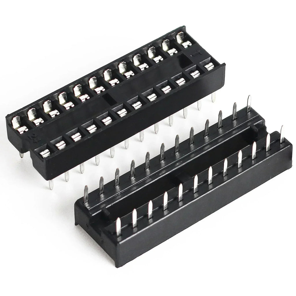 10pcs IC seat 6P/8P/14P/16P/18P/20P/24P/28P DIP IC Sockets Adaptor Solder Integrated Circuits Sockets Electronic Component