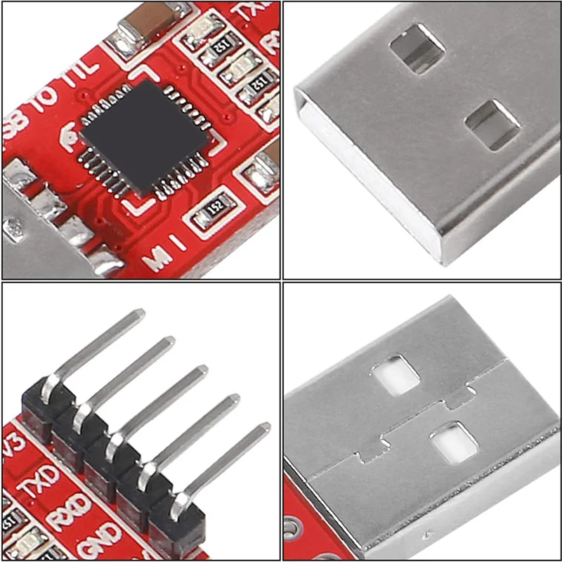 【CLEARANCE】3 Pcs CP2102 USB 2.0 To TTL 5-Pin Serial Adapter USB To TTL Serial Converter Module For UART STC 3.3V And 5V