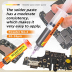 227℃ High Temperature Lead-Free Solder Paste Syringe Type For SMT IC BGA QFN Chip Repair Rework Soldering