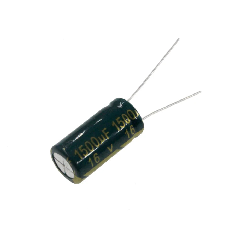 50pcs 1500uF 16V 1500MFD 16WV 10*16mm Aluminum Electrolytic Capacitor Radial