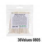 660pcs 200pcs 720pcs 4000pcs 0402 0603 0805 1206 1210 2512 smd resistor kit igmopnrq assorted kit 10k 100k 1k 1r 100r 220r 1% 5%