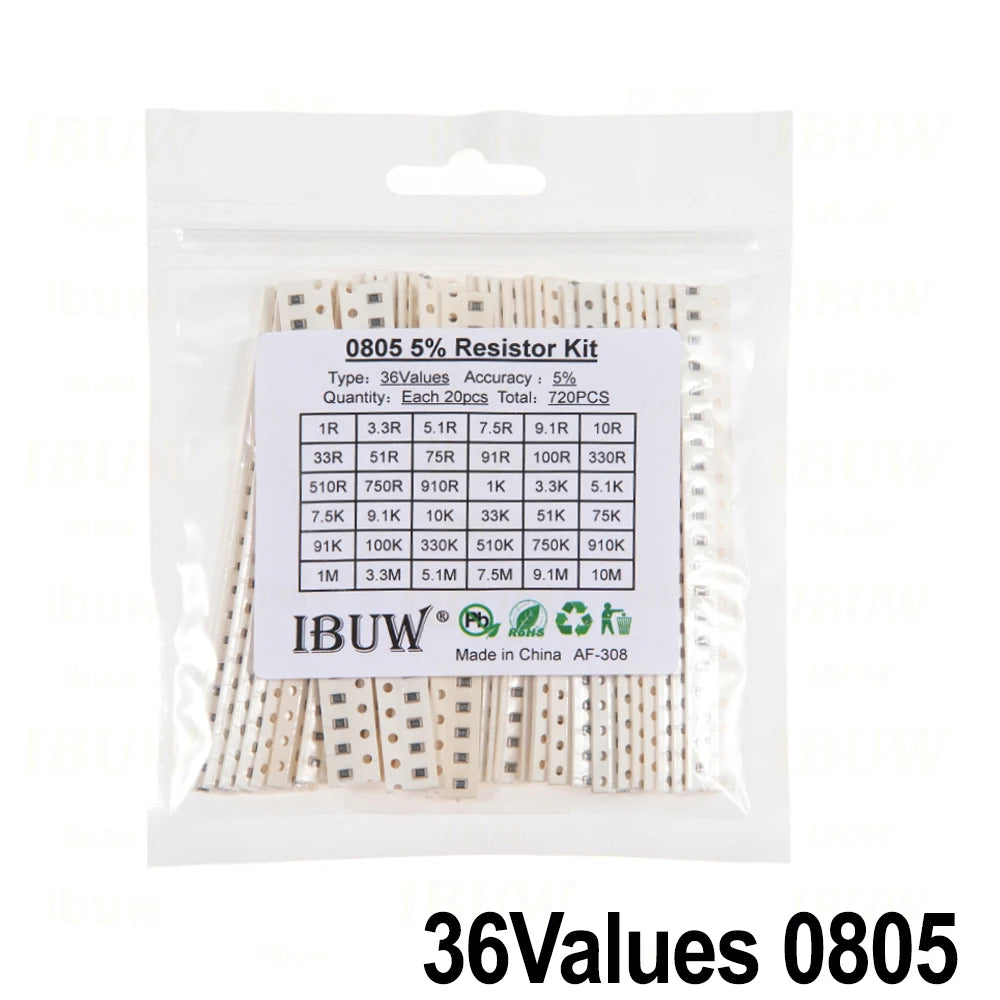 660pcs 200pcs 720pcs 4000pcs 0402 0603 0805 1206 1210 2512 smd resistor kit igmopnrq assorted kit 10k 100k 1k 1r 100r 220r 1% 5%