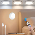 Smart PIR Motion Sensor Ceiling Lamp USB Rechargeable Magnetic Dimmable 3000K-6000K Wireless Remote Wall Light for Corridor