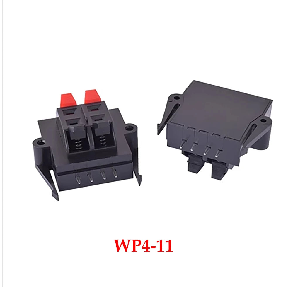 1PCS  Connector Terminal 2P 4P 6P 8P 12P Push In Jack Spring Load Audio Speaker Terminals Breadboard Clips