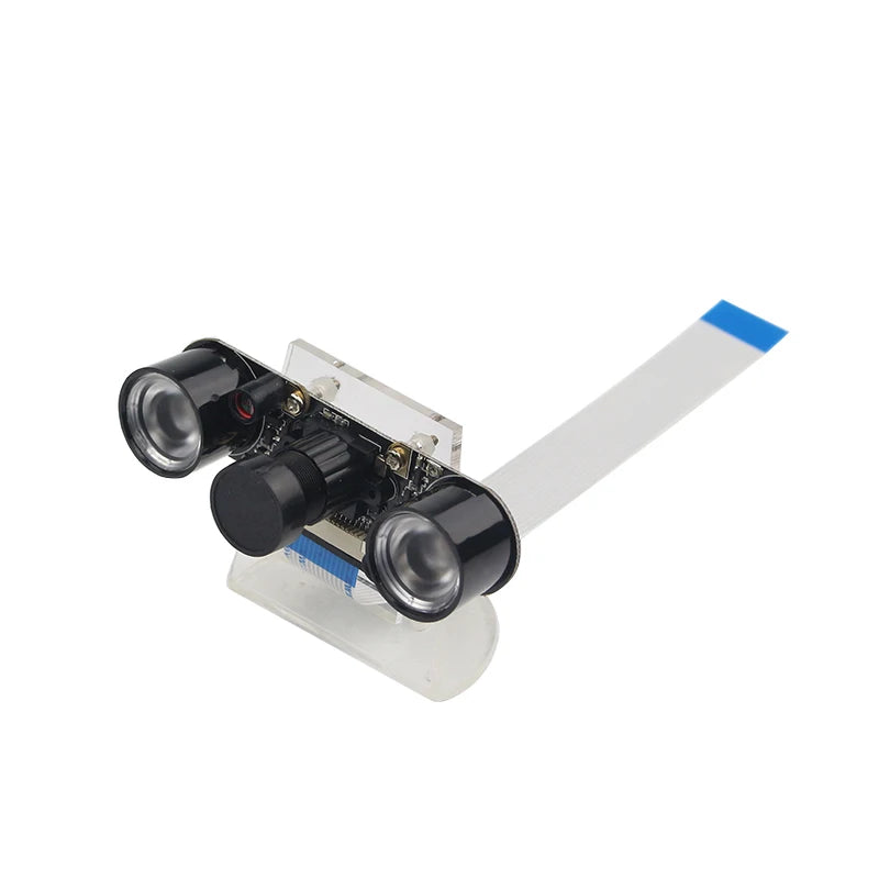 Raspberry Pi 4 Night Vision Camera with 2 Infrared Light 5MP OV5647 Webcam for Monitoring 3D Printer for Raspberry Pi 4B 3B+ 3B