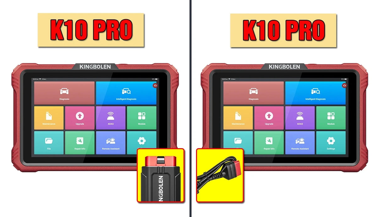 KINGBOLEN K10 Elite / K10 PRO 10" Bidirectional OBD2 Diagnostic Scan Tools Topology Map,40+ Resets,ECU Coding,FCA,CAN FD,DOIP