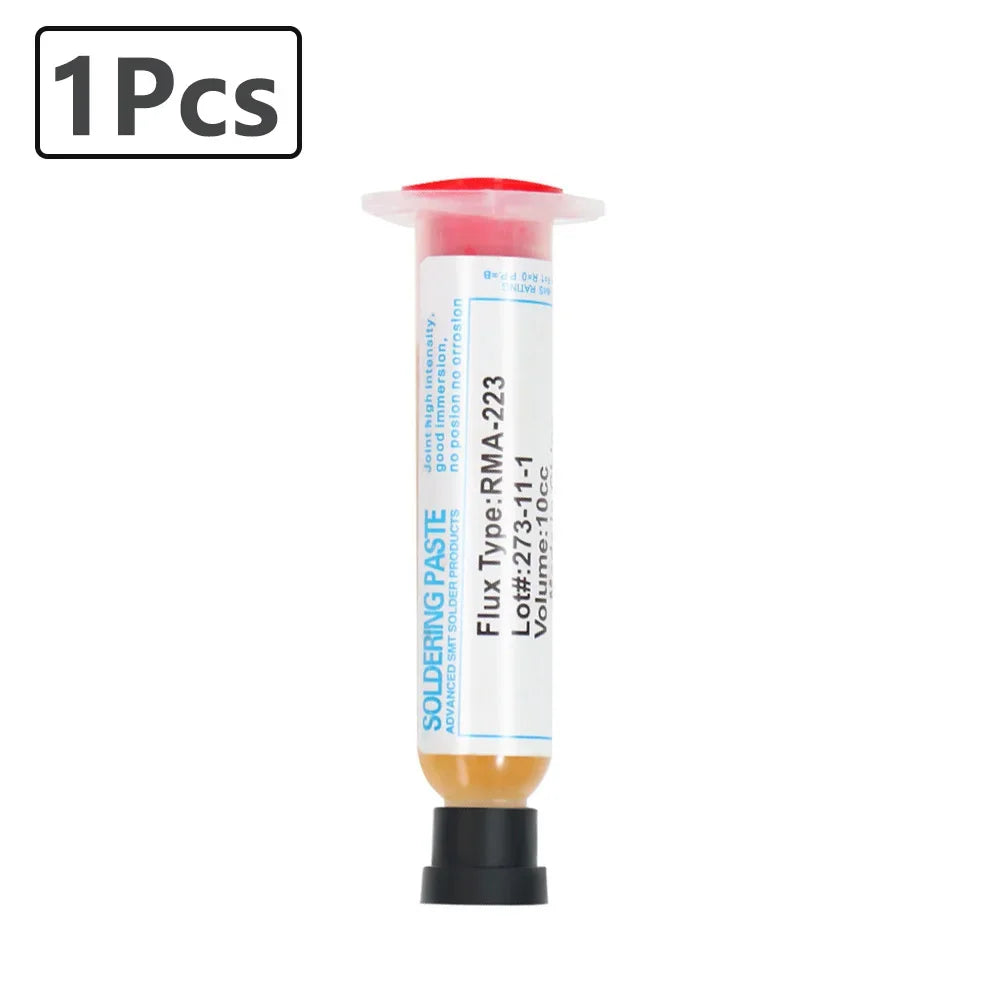 1/50Pcs 10cc RMA223 Soldering Paste Flux For Soldering Solder Paste Phone LED BGA Grease Computer Chips PGA PCB SMD Repair Tools