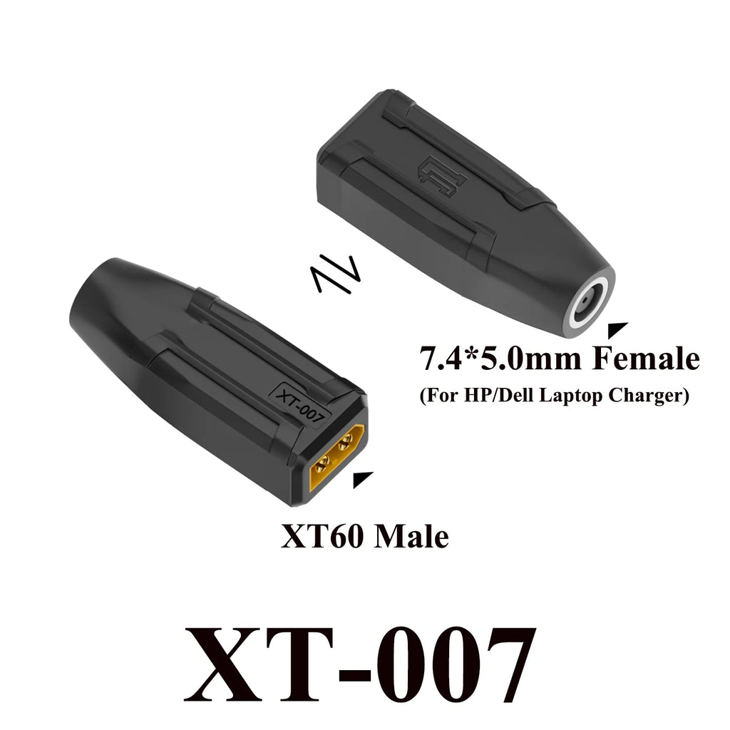 XT60 to EC5 Type C Adapter DC 5.5X2.5 5.5X2.1 7.4X5.0 7.9X5.0mm to XT60 Connector Model Airplane Battery Charger Plug Converter
