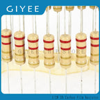 50pcs 1/2w 0.5W 5% Carbon Film Resistor 1R~1M 2.2R 10R 22R 47R 51R 100R 150R 470R 1K 4.7K 10K 47K 1 2.2 10 22 47 51 100 150 ohm