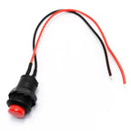 5/20/100PCS Latching/Momentary 12MM Round  Push Button Switch With Cable 20CM Self-Locking DS-428/427 Self-Resetting