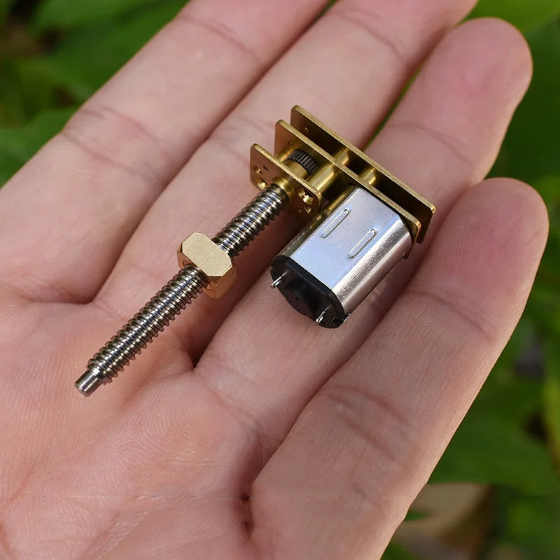 Mini N20 Full Metal Linear Screw Slider Gear Motor DC 3V 3.7V 5V 6V Long Screw Shaft DIY 3D Printer Lifting Platform Robotic Arm